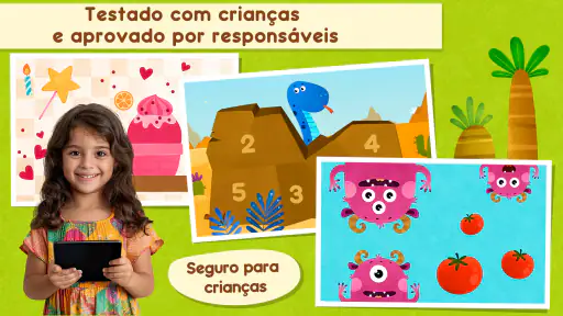 Jogos para crianças bebês Dino screenshot