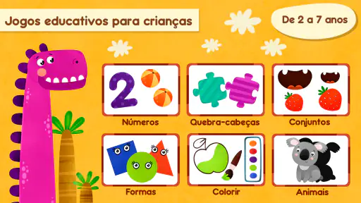 Jogos para crianças bebês Dino screenshot