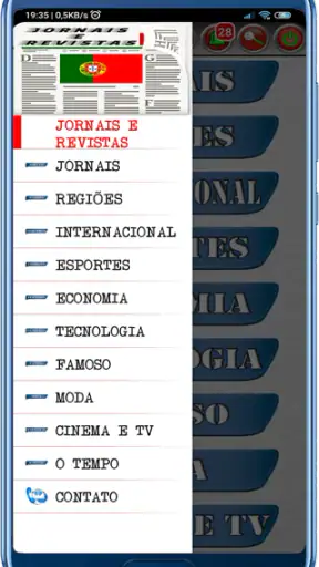 Jornais e Revistas screenshot