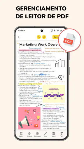 Journal: Agenda, Notas, PDFs screenshot