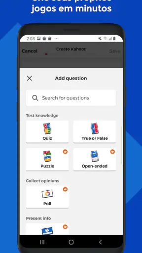 Kahoot! Jogar e criar quizzes screenshot