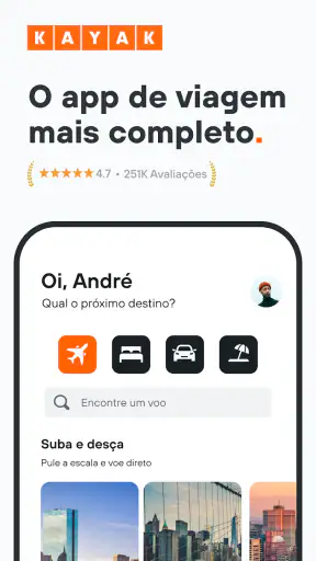 KAYAK: Voos, Hotéis e Carros screenshot