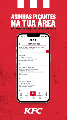 KFC Portugal screenshot
