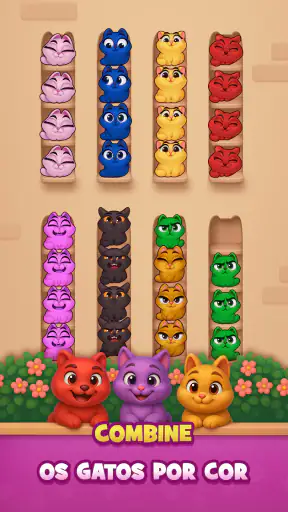 Kitty Sort: Twisted Tails screenshot
