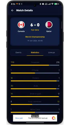 Kixaro Football Live screenshot