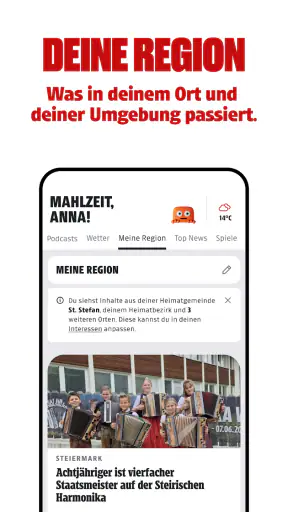 Kleine Zeitung screenshot