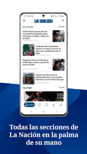 La Nación Costa Rica screenshot