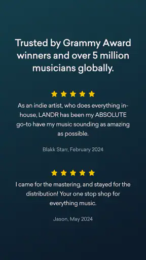 LANDR - Master & Release Music screenshot
