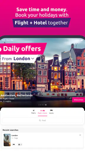 lastminute.com: holiday deals screenshot