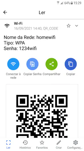 Leitor de código QR, de barras screenshot