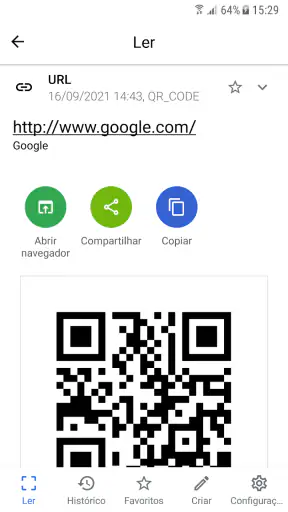 Leitor de código QR, de barras screenshot