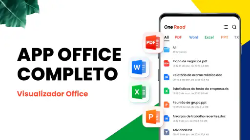 Leitor de documentos: PDF, DOC screenshot