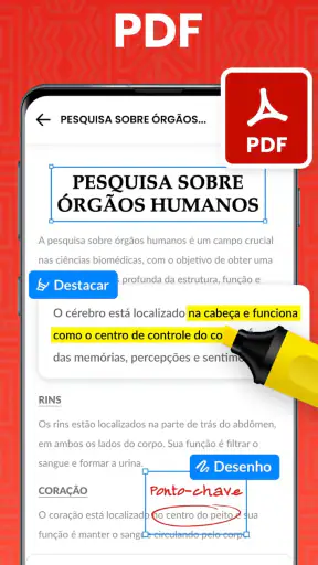 Leitor de documentos: PDF, DOC screenshot
