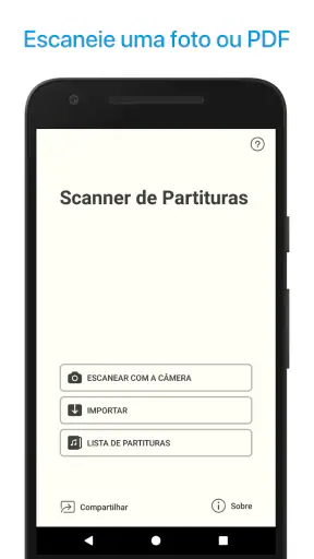 Leitor de partituras musicais screenshot