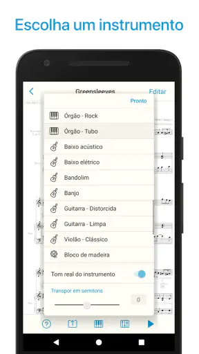 Leitor de partituras musicais screenshot