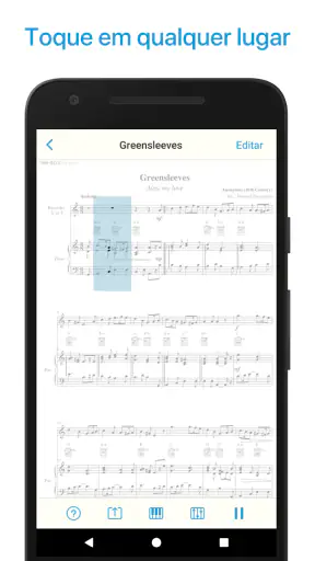 Leitor de partituras musicais screenshot