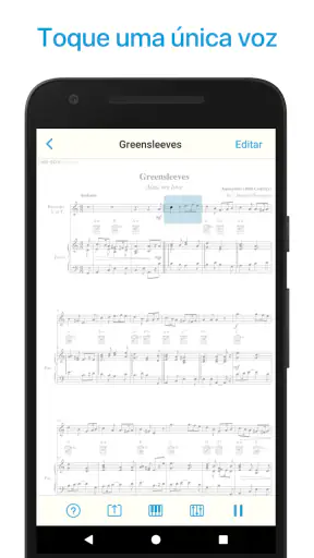 Leitor de partituras musicais screenshot
