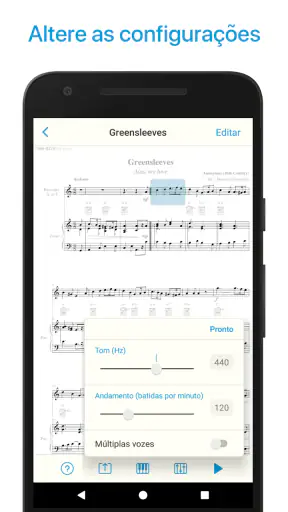 Leitor de partituras musicais screenshot