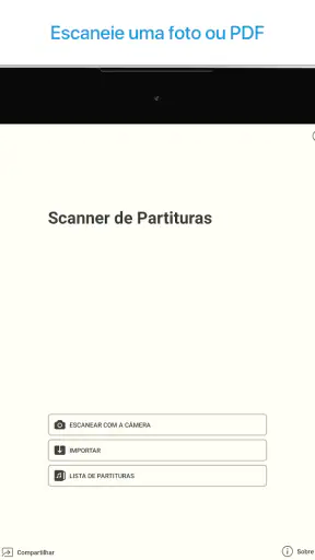 Leitor de partituras musicais screenshot