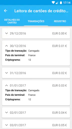 Leitora de cartões NFC Pro screenshot