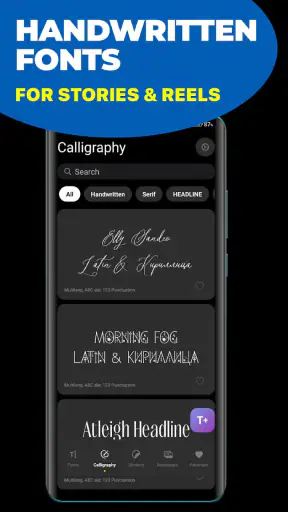 Leto · Fontes para Instagram screenshot