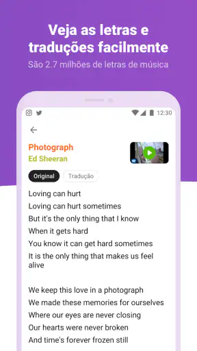 Letras - Letras de músicas screenshot