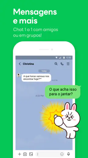 LINE: Chamadas & Mensagens screenshot