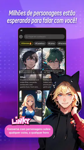 Linky IA: Chat, Jogo, Vínculo screenshot