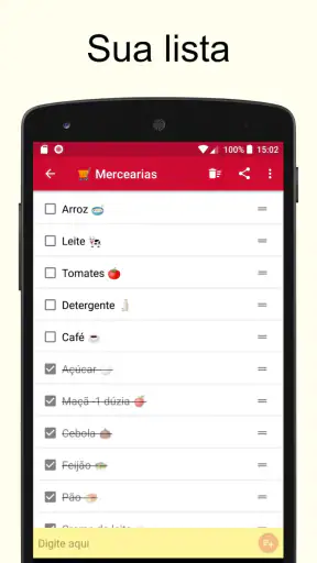 Lista de compras screenshot