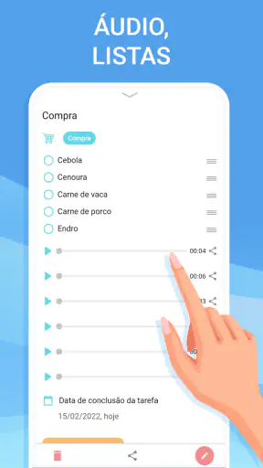 Lista de tarefas e atividades screenshot