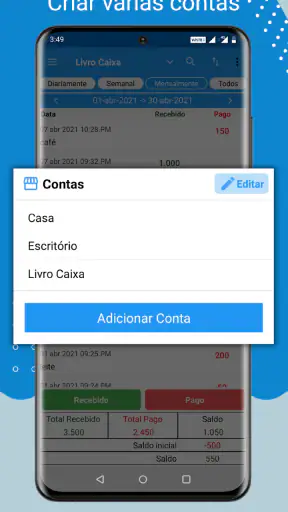 Livro Caixa- despesas diarias screenshot