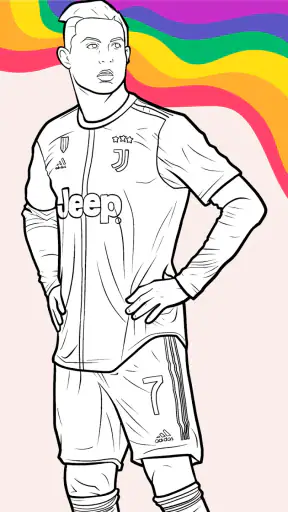 Livro para Colorir de Futebol screenshot