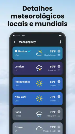 Local Weather:Previsão ao vivo screenshot