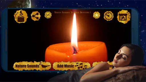 Luz Noturna | Vela e Lareira screenshot