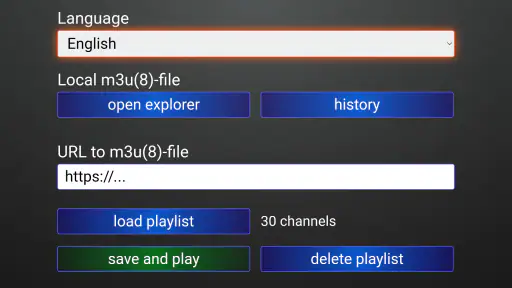 M3U IPTV screenshot