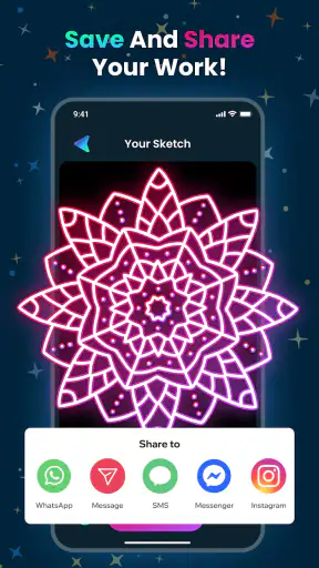 Magic Doodle: Glow Art Drawing screenshot