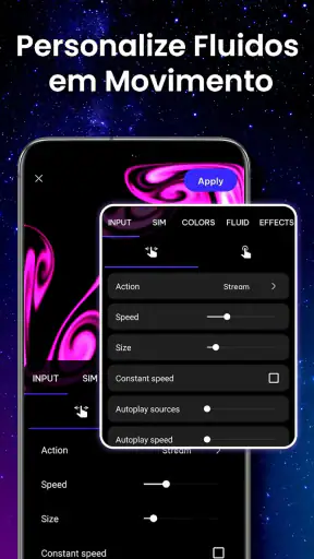 Magic Fluid: 4D Live Wallpaper screenshot
