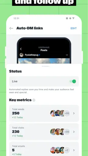 Manychat screenshot