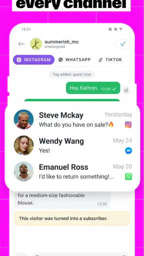 Manychat screenshot