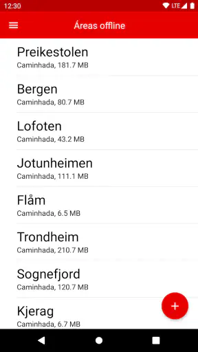Mapa da Noruega screenshot