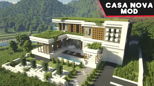Mapa de Casa Moderna Minecraft screenshot