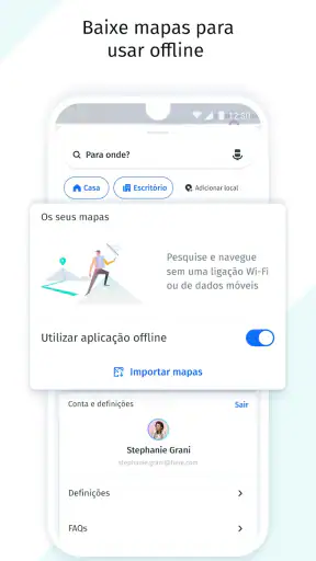Mapas e navegação do HERE WeGo screenshot