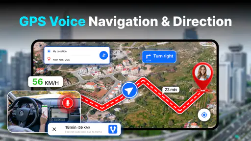 Mapas GPS Navegação por voz screenshot