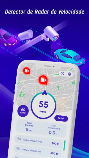 Mapas offline, GPS-velocímetro screenshot