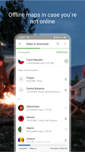 Mapy.com: maps & navigation screenshot