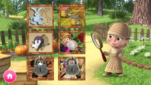 Masha e o Urso. Jogo Educativo screenshot