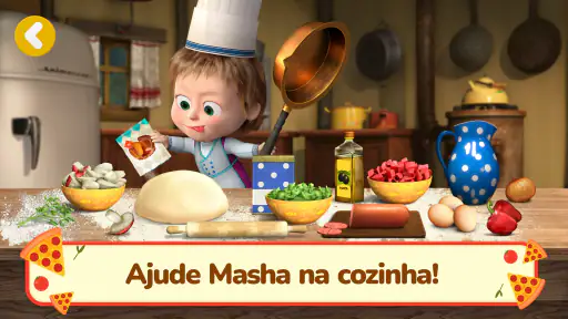 Masha e o Urso: Jogos de Pizza screenshot