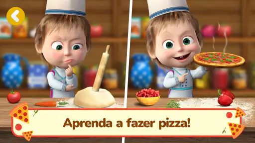 Masha e o Urso: Jogos de Pizza screenshot