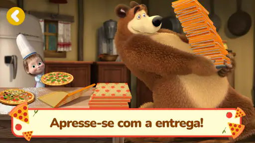 Masha e o Urso: Jogos de Pizza screenshot