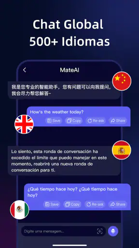MateAI - Chatbot IA Português screenshot